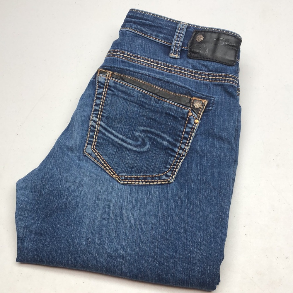 VINTAGE SILVER SUKI HIGH SLIM JEANS 30x37 ⭐️